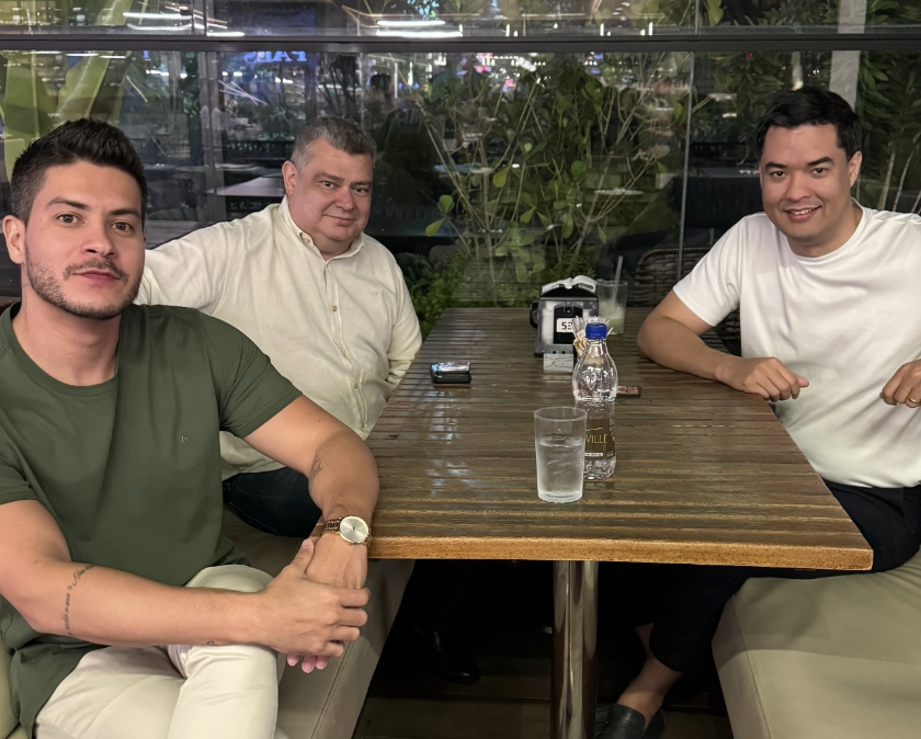 Fernando Ferreira com Arthur Aguiar